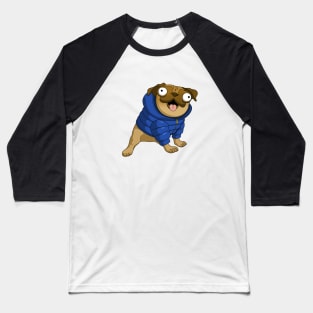 Rufus the Puffer Pug Baseball T-Shirt